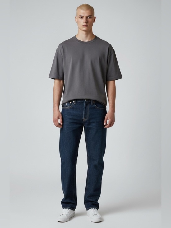 True Religion Other - Men ‘s True Religion Dark Wash Denim Jeans Straight with Contrast Stitching